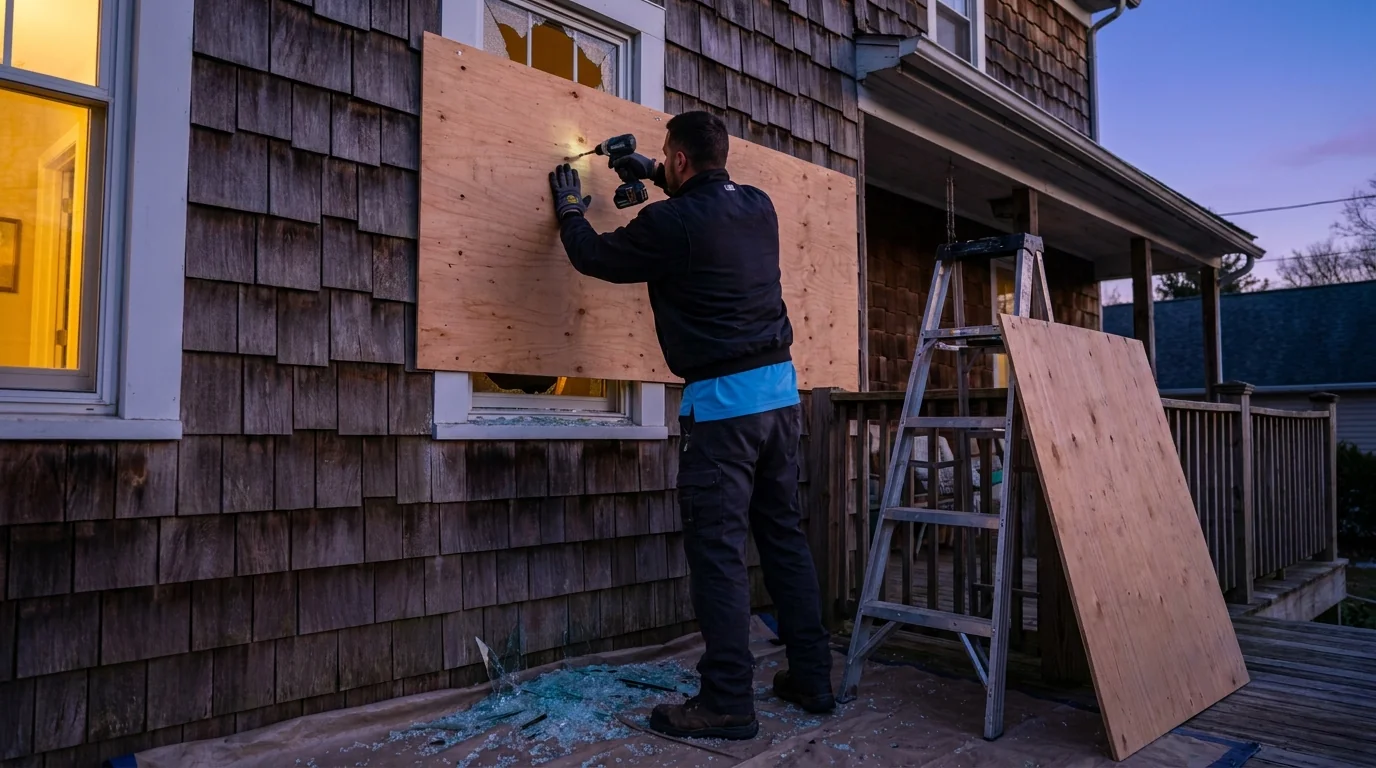 Emergency Board-Up and Tarping