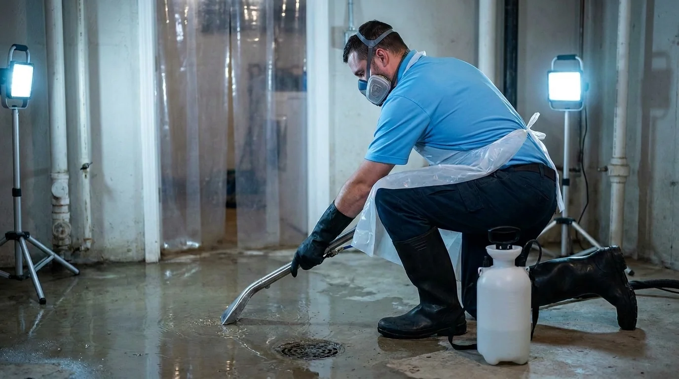 Sewage Cleanup and Sanitization